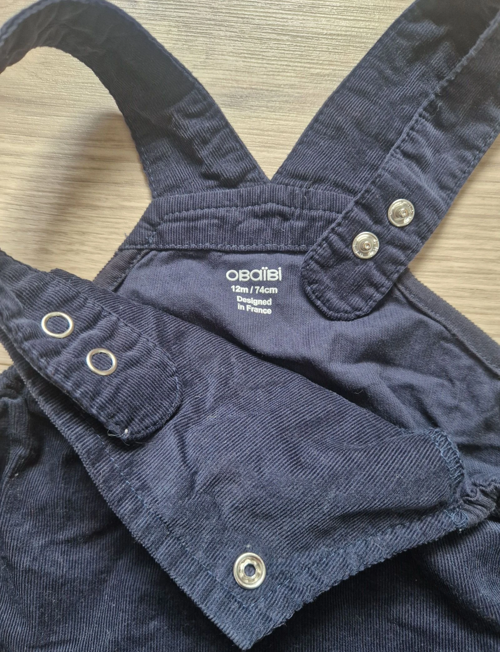 🐨 Jumpsuit + babybody voor meisjes – Obaïbi – 12 maanden – zeer goede staat – photo 5